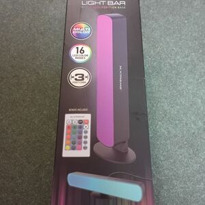 LED Light Bar — Yellow Ambient Reading Light with Remote Control